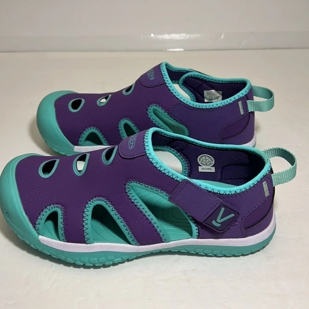 Keen Aqua Stop Anatomic Footbed Eco Anti Odor Big Kids Water Shoes Sz 4 Sandals
